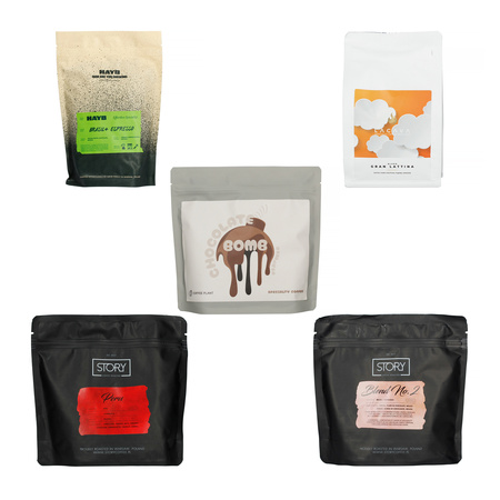 Zestaw kaw do espresso 5 x 250 g