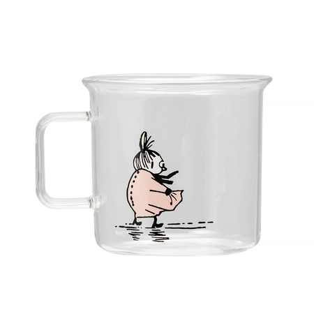 Moomin - Kubek szklany Mała Mi 350ml transparentny