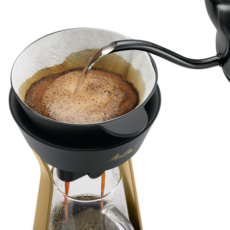 Melitta - AMANO Czarno-złoty - Stacja z dripperem do parzenia kawy - obrazek 5
