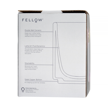 Fellow Monty Cup latte Kubek 325 ml - Biały Mat - obrazek 5