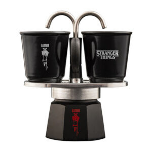 Bialetti - Mini Express Stranger Things 2tz + 2 Filiżanki 90ml -  nadruk termochromowy