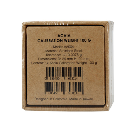 Acaia 100g Callibration Weight - Odważnik do kalibracji - obrazek 3