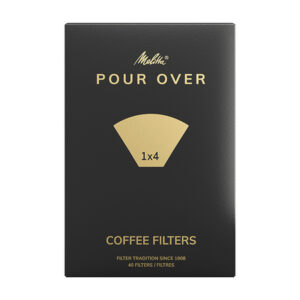 Melitta - Papierowe filtry do kawy 1x4 - Pour Over - 40 sztuk
