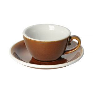 Loveramics Egg - Filiżanka i spodek Flat White 150 ml - Caramel