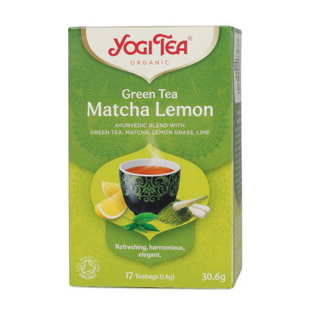 Yogi Tea - herbata zielona Green Tea Matcha Lemon 17 saszetek