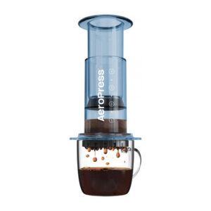 Aeropress Clear blue zaparzacz do kawy niebieski
