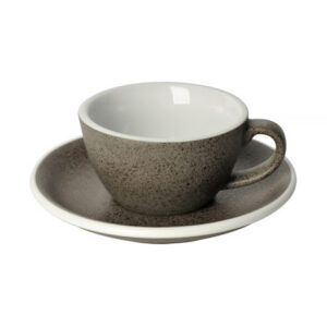 Loveramics Egg - Filiżanka i spodek Flat White 150 ml - Granite