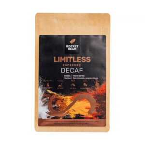 Rocket Bean - kawa ziarnista bezkofeinowa Brazylia Limitless Decaf Espresso 200 g