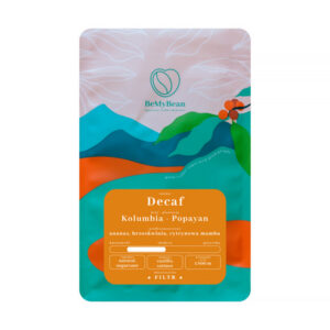 BeMyBean - bezkofeinowa kawa ziarnista Kolumbia Popayan Natural Sugarcane Filter 250 g