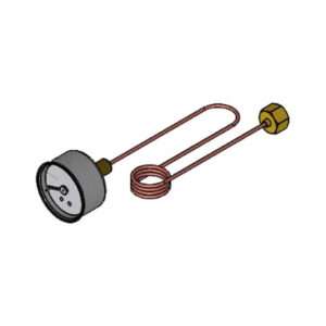 La Marzocco - Manometr 0-3 bar Czarny z Kapilarą