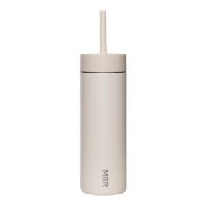MiiR - Sipper Straw Bottle Ecru - Butelka termiczna ze słomką 470ml