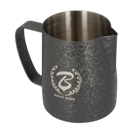 Barista Space - Dzbanek do mleka Ice Grain Black 350 ml - obrazek 2