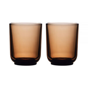 Fellow - zestaw dwóch szklanek Pirch Latte 320 ml - Bursztynowy