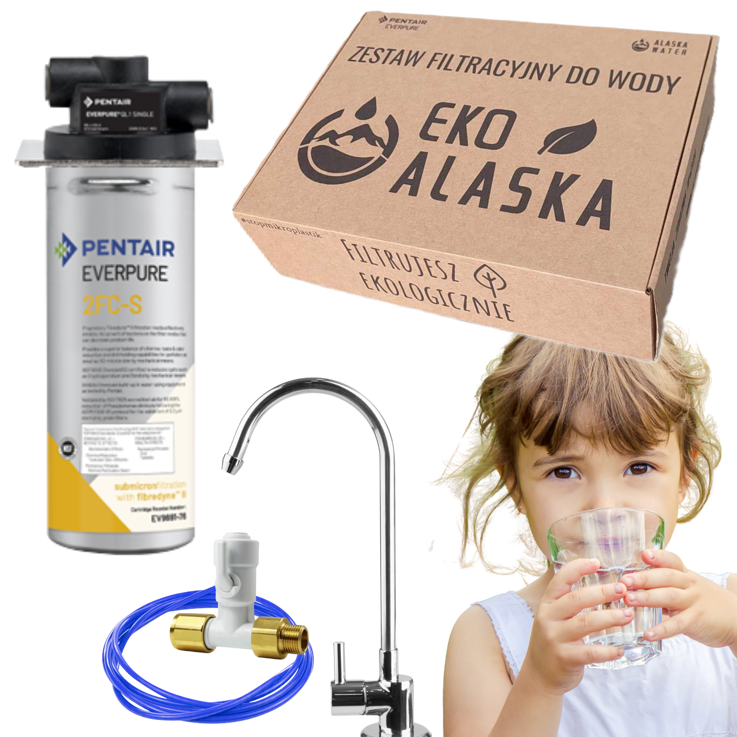 Pentair Everpure - Zestaw Filtracyjny do kuchni 2FC-S CHROM