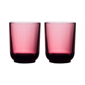 Fellow - zestaw dwóch szklanek Pirch Latte 320 ml - Czerwony