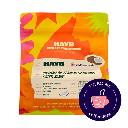 HAYB - kawa ziarnista Kolumbia Co-Fermented Coconut Blend Filter 250 g