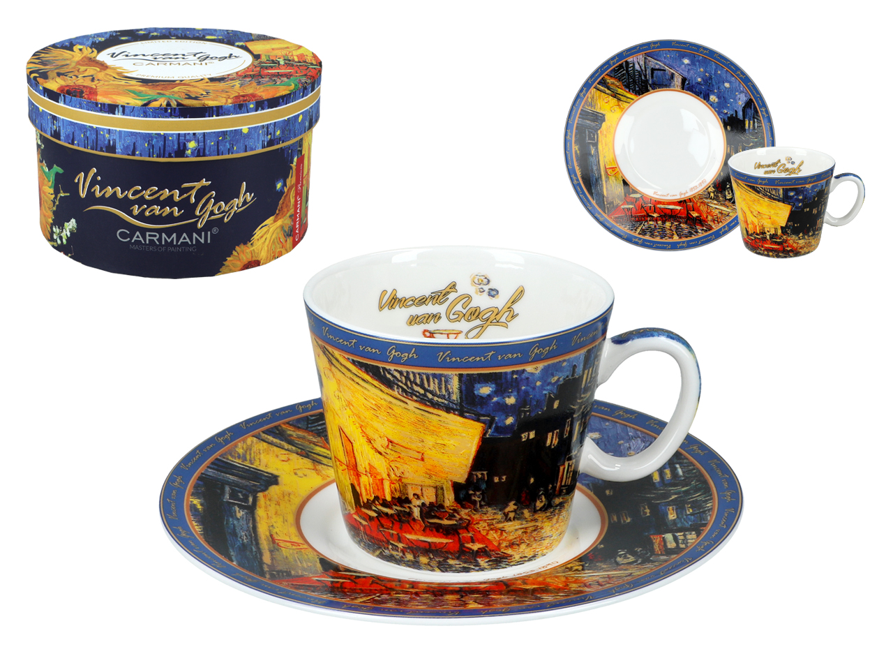 Filiżanka espresso - V. Van Gogh, Taras Kawiarni w Nocy (CARMANI)