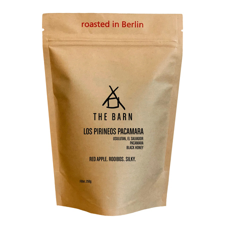 The Barn - kawa ziarnista Salwador Los Pirineos Pacamara Black Honey Filter 250 g