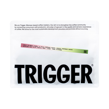 Trigger - kawa ziarnista Kolumbia La Villa Geisha Anaerobic Washed Filter 250 g