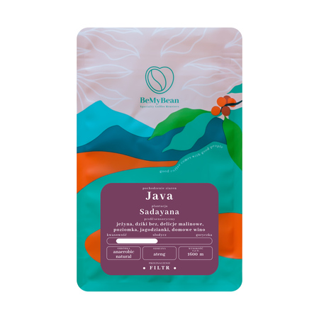 BeMyBean - kawa ziarnista Indonezja Java Sadayana Anaerobic Natural Filter 250 g