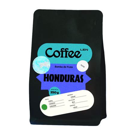 Leń Coffee - kawa ziarnista Honduras Bomba La Fruta Natural Filter 250 g