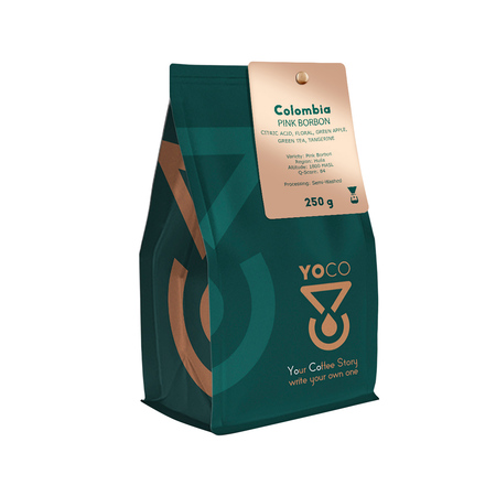 YOCO - kawa ziarnista Kolumbia Pink Borbon Semi-Washed Filter 250 g