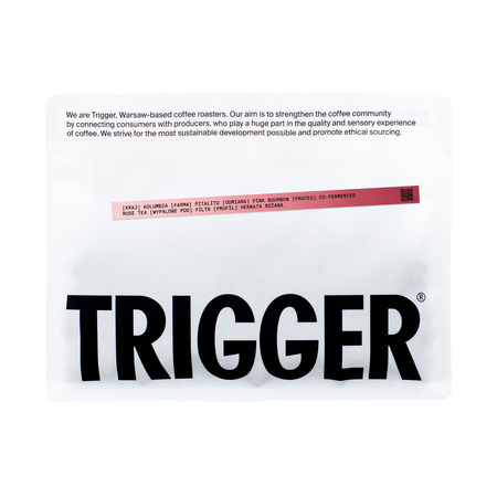 Trigger - kawa ziarnista Kolumbia Pitalito Co-fermented Rose Tea Filter 250 g