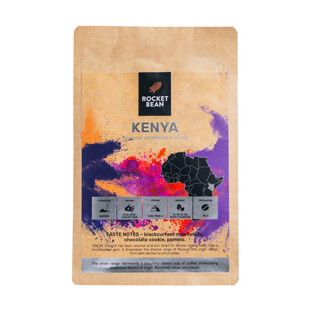 Rocket Bean - kawa ziarnista Kenia Smallholder Blend Washed Filter 200 g