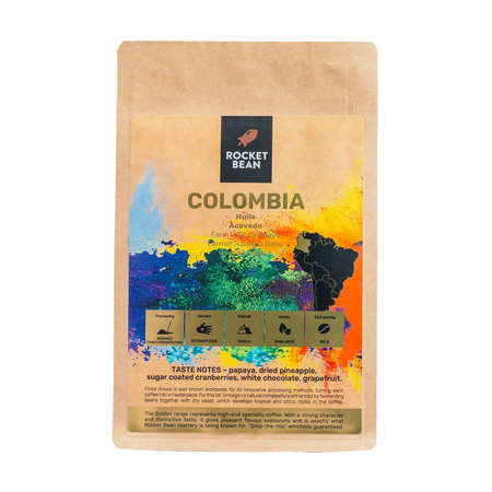Rocket Bean - kawa ziarnista Kolumbia Huila Acevedo Ombligon Washed Yeast Fermentation Filter 200 g