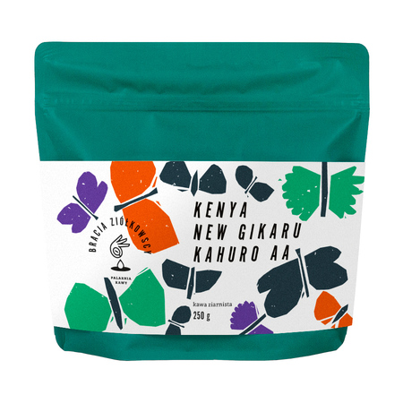Bracia Ziółkowscy - kawa ziarnista Kenia New Gikaru Kahuro AA Washed Filter 250 g