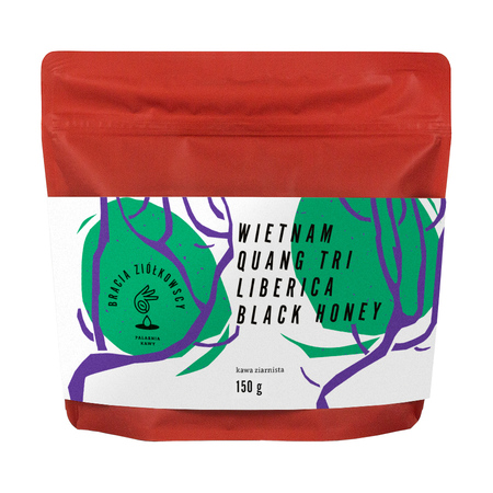 Bracia Ziółkowscy - kawa ziarnista Wietnam Quang Tri Liberica Black Honey Filter 150 g