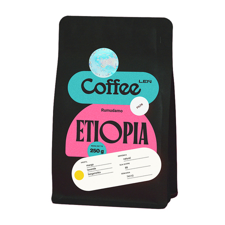 Leń Coffee - kawa ziarnista Etiopia Rumudamo Natural Filter 250 g