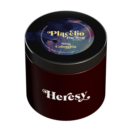Heresy - kawa ziarnista bezkofeinowa Kolumbia Placebo Fine Filter 252 g