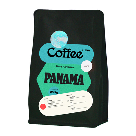 Leń Coffee - kawa ziarnista Panama Finca Hartman Washed Filter 250 g