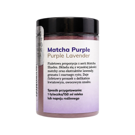 Long Man Tea - herbata zielona Matcha Shades Purple Lavender 40 g - obrazek 5
