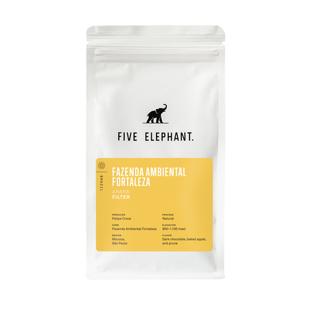 Five Elephant - kawa ziarnista Brazylia Fazenda Ambiental Fortaleza Natural Filter 250 g
