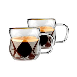 Vialli Design - filiżanki do espresso Geo Gold 120 ml