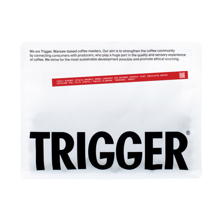 Trigger - kawa ziarnista Burundi Nemba Yeast Inoculated Washed Filter 250 g