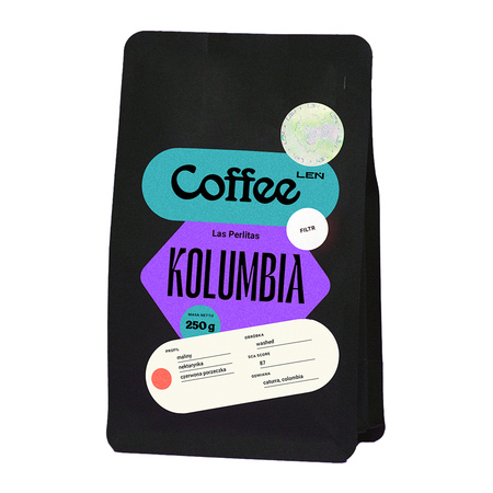 Leń Coffee - kawa ziarnista Kolumbia Las Perlitas Washed Filter 250 g