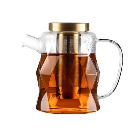Vialli Design - Zaparzacz do herbaty Geo Gold 1300 ml - obrazek 6