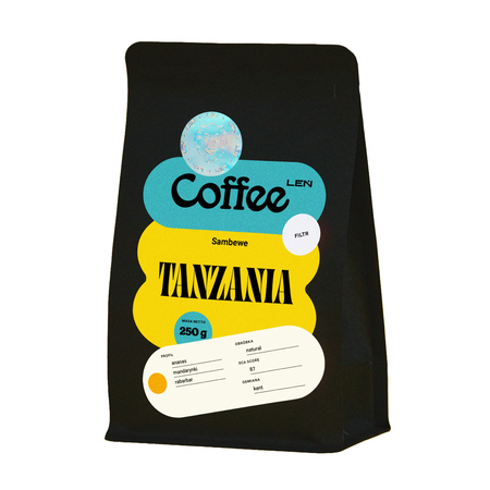 Leń Coffee - kawa ziarnista Tanzania Sambewe Natural Filter 250 g
