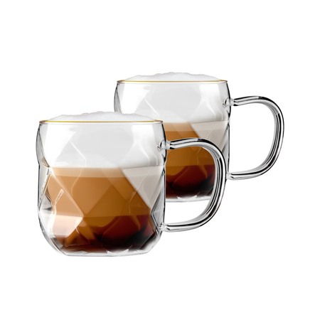 Vialli Design - filiżanki Geo Gold 350 ml