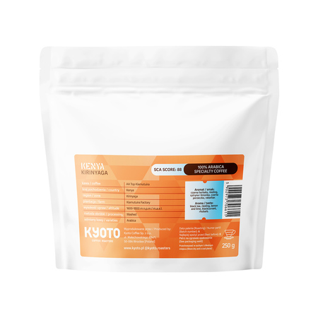 KYOTO - kawa ziarnista Kenia AA Top Kiamutuira Washed Filter 250 g - obrazek 2