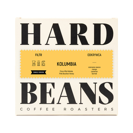 Hard Beans - kawa ziarnista Kolumbia Finca Villa Rubiela Pink Bourbon Honey Filter 250 g
